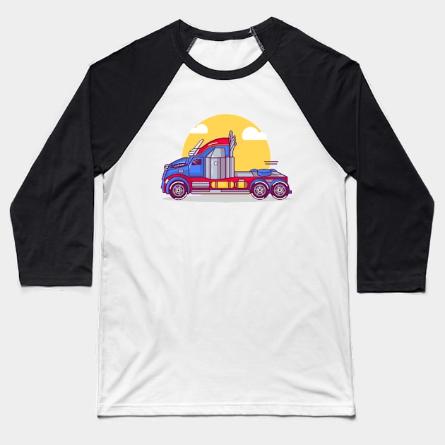 Optimus Truck Baseball T-Shirt by aptino.prt@gmail.com